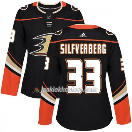 Nainen NHL Anaheim Ducks Pelipaita Jakob Silfverberg 33 Adidas 2017-2018 Musta Authentic